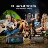 Tribit StormBox Blast Portable Bluetooth Speaker, (140W Peak) 90W Loud Stereo Sound with 30H Playtime, IPX7 Waterproof, LED Light, Wireless, XBass, BT5.3, TWS, Custom EQ, Party/Outdoor/Camping/Beach