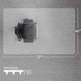 Office Chair Mat for Carpet, 46” x 72” Computer Chair Mat for Carpeted Floors, Smooth Glide Under Desk