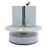 Cake Decorating Machine, 4-16 inch Cake Cream Spreading Coating Smearing Machine Cream Smooth Coating Decoration with Adjustable Spatula Turntable for Cake Shops, Dessert Shops (White)