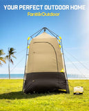 FanttikOutdoor Zeta A1 Pro Shower Tent 1 Rooms, Portable Privacy Shelter for Shower & Dressing, Instant Setup in 60 Seconds with Rainfly & Windproof, Ideal for Camping & Hiking, Fishing, Beach