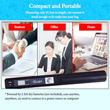 Portable Document Scanner, 900DPI Resolution for A4/Receipts, JPG/PDF Format