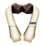 TOEWOE Back Massager, Neck Massager with Heat, Shiatsu Shoulder Massager, Electric Deep Kneading Massager for Back, Neck, Muscle Relief, Gift for Women Men (Color : Gold)