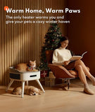 HomeRunPet Pet-Safe Space Heater with Heated Cat Bed - 2-in-1 Ceramic Heater for Room & Pets, 1300W Fast Heat, Energy Saving