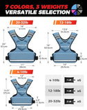 BAGAIL Adjustable Weighted Vest for Women 4-10lb, Comfortable U-Neck Rucking Vest with 6 Removable Weights