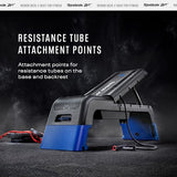 Reebok Deck Multipurpose Adjustable Bench Aerobic Strength Training Incline and Decline, Blue Reebok