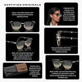 Persol PO3375S Square Shape Sunglasses With Official Eyewear Kit