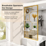 Metal Room Divider Privacy Screen Decorative Entryway Partition