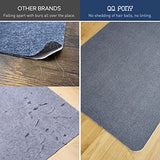 Chair Mat for Hard Floors, QQpony 1/6" Thick 63"x51" Office Chair Mat for Hardwood Floors (Dark Grey)