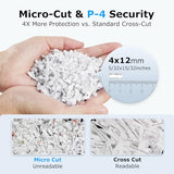 BONSEN 150-Sheet Autofeed Paper Shredder Heavy Duty, 60 Mins Micro-Cut Shredder for Office