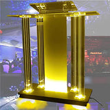 Podium Podium Acrylic Lectern Pulpit Clear Podium Stand, Floor Podium,Church Podium