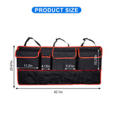 Mandark Car Trunk Organizer, Super Capacity Vehicle Hanging Backseat Cargo Storage Bag with Robust Elastic Net, Mandark