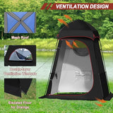 Camping Shower Tent, 7.9 FT Extra Tall Oversize Privacy Tents, Portable Outdoor Bathroom Toilet Tent with Floor, Easy Set Up Privacy Shelter for Dressing, Hiking, Fishing, UPF50+