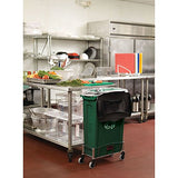 Rubbermaid Commercial Products Slim Jim Plastic Rectangular Trash/Garbage Can/Bin with Venting Channels 23 GAL