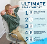 ComfiLife Gel Enhanced Seat Cushion – Office Chair Cushion – Sciatica & Back Pain Relief (Gray)