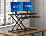 Height Adjustable Standing Desk 32” Wide Sit to Stand Converter Stand Up Desk