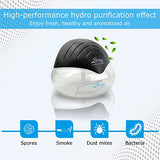 Sirena Twister Air Purifier (Black) - Water Filter Air Washer For Home and Office - Essential Oil Aroma Diffuser With LED Night light - Small Air Cleaner
