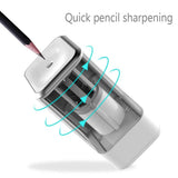 YMGSCC Black White Professional Electric Sharpener Pencil Electric Heavy Duty Mechanical