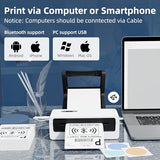 Jiose Shipping Label Printer - 4x6 Desktop Thermal Label Printer for Small Business