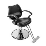 Winado Beauty Salon Barber Chair with 6'' Adjustable Seat Height & 360 Degree Rolling, Supports up to 330 lbs Heavy Duty Hydraulic Salon Chair for Men and Women Hair Stylists, Black