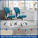 Office Chair Mat for Carpet, 46” x 72” Computer Chair Mat for Carpeted Floors, Smooth Glide Under Desk