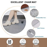 New Chair Mat for Carpet Floor Low Pile Office and Home Use Thick and Sturdy Transparent Desk Chair mat for Carpets Size 36" X 48" with Lip