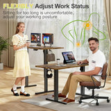 45 x 24 Inches Sit Stand up Desk, Sit Stand Height Adjustable Home Office Desk