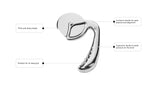 Pizza Cutter Wheel by Midnight Slice - Stainless Steel Food Slicer for Pizzas and more with Ergonomic Handle and Sharp Cutting Surface for Clean Cuts