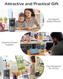Electric Pencil Sharpener for Kids, Hands-Free, Rechargeable, Auto in & Out Spaceship Fully Automatic Pencil