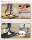 Walking Pad with Incline, Akluer Incline Treadmills for Home, 2.5 HP Under Desk Treadmill Small with Remote Control, Walking Pad Small Treadmill with LED Display