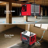 Abestorm 120 Pint Energy Star Dehumidifier with Pump & Hose for SNS65S