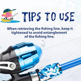 WIDDEN 2 Pack Kids Fishing Pole, Portable Telescopic Kids Fishing Poles Set for Boys and Girls, Fishing Rod and Reel Combo Kit with Tackle Box, and Fishing Net, Best Fishing Pole for Toddler Youth