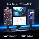 GEEKOM IT13 MAX AI Mini PC 2026, Intel Ultra 9 185H, 24GB LPDDR5 500GB SSD