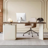 AQWASYUTER Office Computer Desk Solid Wood Desk