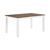Lexicon Dining Table Set for 6 with Chairs, Wood 7 Piece Farmhouse Dining Room Table and Chairs Set of 6