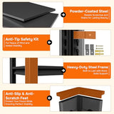 5 Tier Bookshelf, Tall Bookcase Shelf Storage Organizer, Modern Book Shelf for Bedroom