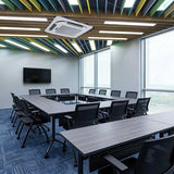 Folding Conference Table with Wheels,Flip Top Mobile Modular Conference Room Tables