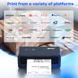 Bluetooth Thermal Shipping Label Printer, Wireless Label Maker for Shipping Packages, Work with iOS Android Windows