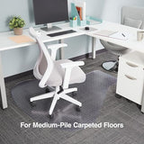 Carpet Chair Mat, Medium-Pile, Clear