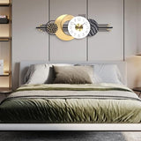 AXAORIRA 38x14 Inch Modern Large Wall Clock, Silent Non-Ticking Decorative Analog Clocks Battery Operated for Living Room, Bedroom, Office, Kitchen, Entryway - Ideal Gift for Home Decor Lovers