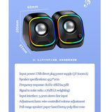 NJJOWRQ Computer Speaker for Laptop PC Phones Subwoofer Music Player Audio Speakers Deep Bass