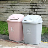 Outdoor Trash Cans Bins 17.1Gallons Large Capacity Top Swing Cover Trash Canr Outdoor School Hotel Kitchens