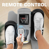 ANCHEER Under Desk Elliptical Machine, Electric Seated Pedal Exerciser, Mini Elliptical Machines for Seniors, LCD Display Monitor, Remote Control, Leg Exerciser for Home (Training Grey)
