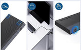 Laptop Docking Station, Docking Station 3 Monitors with 2* DP+HDMI, 4K@144Hz,130W PD Charger, USB-C/A 10Gb, 3* USB-A 5Gb, Audio