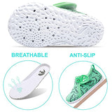JOINFREE Boys Girls Water Shoes Lightweight Walking Athletic Slip on Sneakers for Kids Green Dinosaur 2-2.5 Years Toddler
