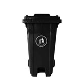 RedFinches 3 Pack Outdoor Trash Can with Lid, 64 Gallon Large Trash Can, Rolling Trash Bin for Home, Garden
