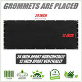 ColourTree 5' x 50' Black Fence Privacy Screen Windscreen Cover Fabric Shade Tarp Netting Mesh Cloth