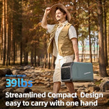 OUTOHOME Portable Air Conditioner 5100 BTU, 110V Quiet Cooling AC with Fan, 24 Hour Timer, 4-in-1 Unit for Small Rooms, Tent, RV & Home Use