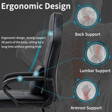 Leather Office Guest Chair No Wheels High Back Computer Reception Chairs