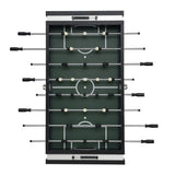Pemberly Row Contemporary Wood Foosball Table with Score Counters, Black Finish, Sturdy Play Surface & Steel Rods – Indoor Game Table for Family, Adults, Teens & Game Rooms