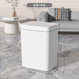 BXFIRS ABS Material Sensor Smart Household Automatic Trash Can with Lid for Bathroom Kitchen Garbage bin(Gray)